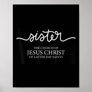 Rolig syster missionär Jesu Kristi kyrka Poster