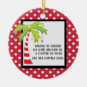 Rolig syster till systerjulprydnaden julgransprydnad keramik