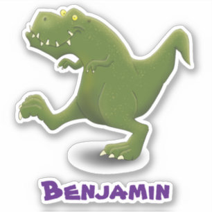 Rolig T rex dinosaurserie humor Klistermärken