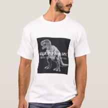 Rolig T-Rex Hoppar Aldrig Över Armhävningsdag Gymt