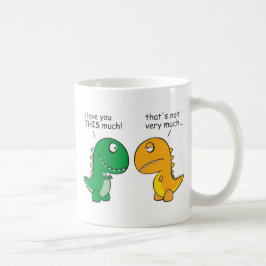rolig-T-Rex-lite-ärmar-tecknad Kaffemugg