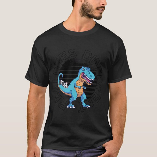 Rolig T-Rex självständighetsdag 4 juli T Shirt (Framsida)