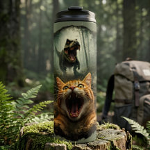 Rolig T-Rex & Skrikande Katt Meme