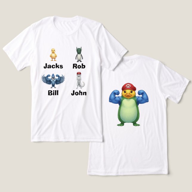 Rolig t-shirt (Design fram och bak)