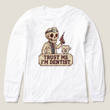 Rolig T-Shirt Design, Tandläkarhumor Grafik