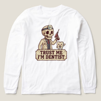 Rolig T-Shirt Design, Tandläkarhumor Grafik