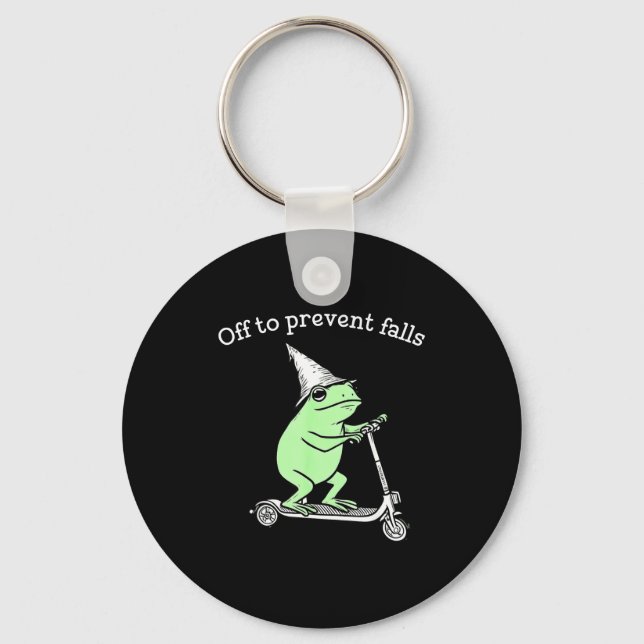 Rolig T-shirt Fall Prevention Spt Pta Sjukskötersk Nyckelring (Framsida)