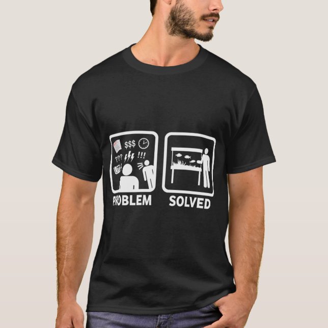Rolig T-Shirt för Akvarieägare (Framsida)