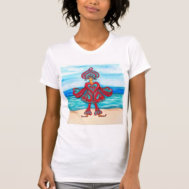 Rolig t-shirt för att ge världen en leende  (Framsida)