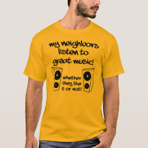 Rolig T-Shirt för att Lyssna på Bra Musik