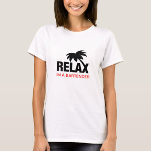 Rolig t-shirt för bartenders med rolig slogan