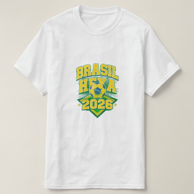 Rolig t-shirt för brasiliansk fotboll  (Design framsida)