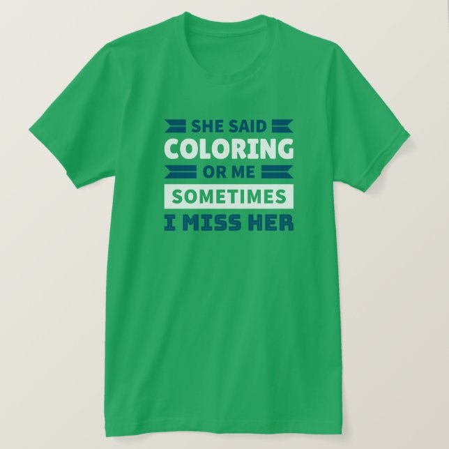 Rolig T-Shirt för Färgning (Design framsida)
