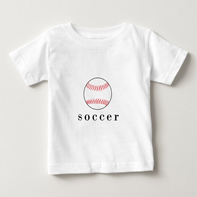 Rolig T-shirt för fotboll och baseboll (Framsida)