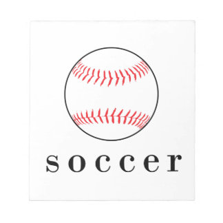 Rolig T-shirt för fotboll och baseboll Anteckningsblock