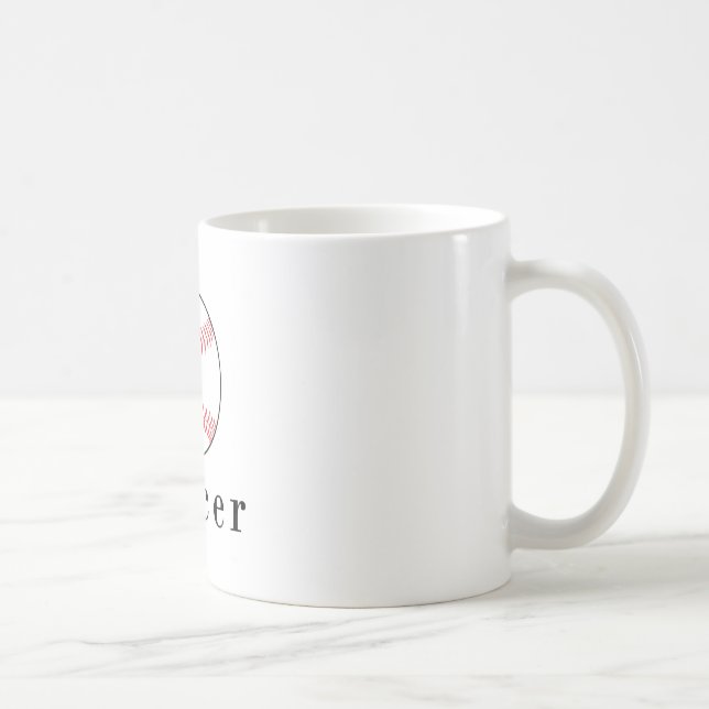 Rolig T-shirt för fotboll och baseboll Kaffemugg (Höger)