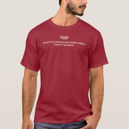 Rolig T-shirt för fotbollsfan med Marockos lejon
