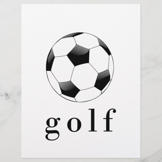 Rolig T-shirt för fotbollsgolf (Framsida)