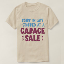 Rolig T-shirt för garageförsäljning