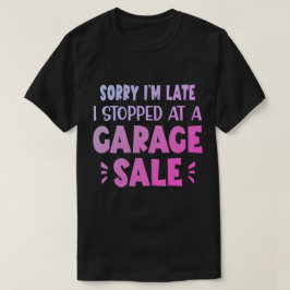 Rolig T-shirt för garageförsäljning, lavendel och