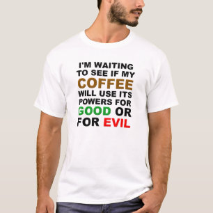 Rolig T-shirt för kaffebeslutsfattare