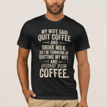Rolig T-shirt för kaffebrudar med humor