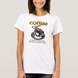 Rolig T-shirt för kaffefanatiker