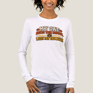 Rolig T-shirt för kattägare i vintage-stil – Min k