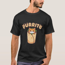 Rolig T-shirt för kattälskare med Purrito