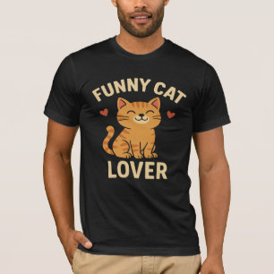 Rolig T-shirt för kattälskare – Söt och underhålla