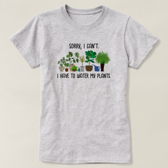 Rolig T-shirt för krukväxtälskare (Design framsida)
