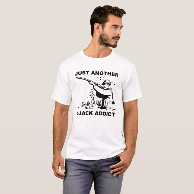 Rolig T-shirt för kvackande missbrukare (Hel framsida)