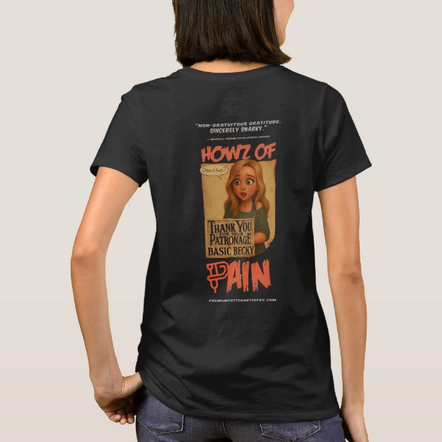 Rolig T-Shirt för Kvinnor – Basic Becky (Baksida)