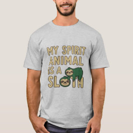Rolig T-shirt för män med andlig sengångare