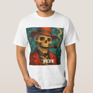 Rolig T-shirt för män med dödskalle