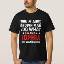 Rolig T-Shirt för män som gör som Sofia vill