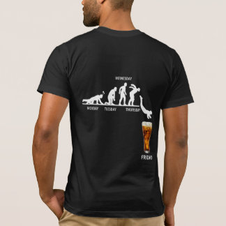 Rolig T-Shirt för Ölälskare med Baktryck