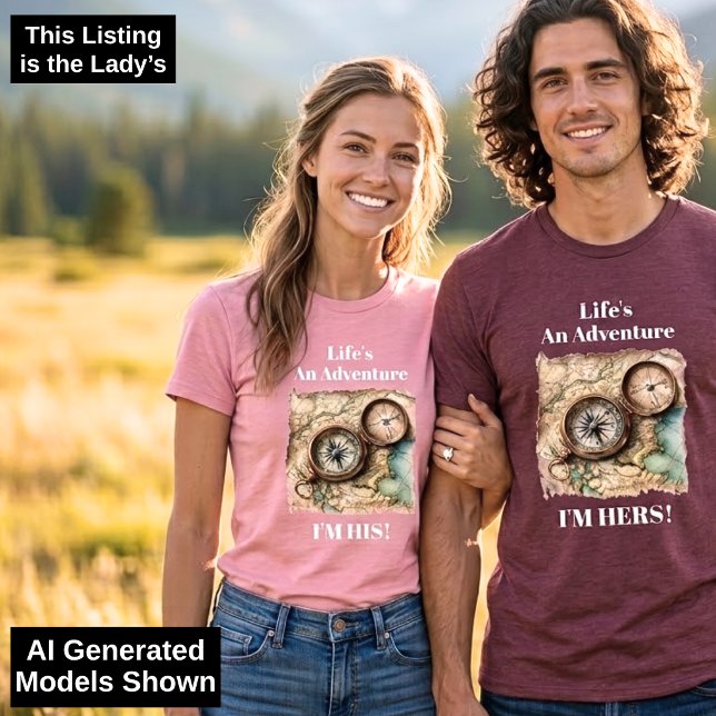 Rolig T-Shirt För Par - Äventyr Kvinnlig Version (Skapare uppladdad)