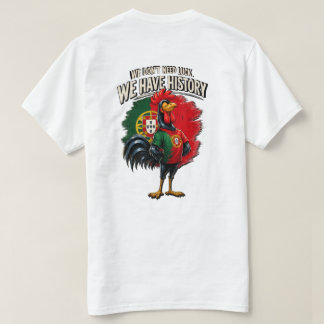 Rolig T-Shirt för Portugisisk Fotbollsfan med Tupp