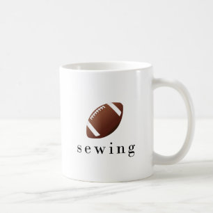 Rolig T-Shirt för sömnad av fotboll Kaffemugg