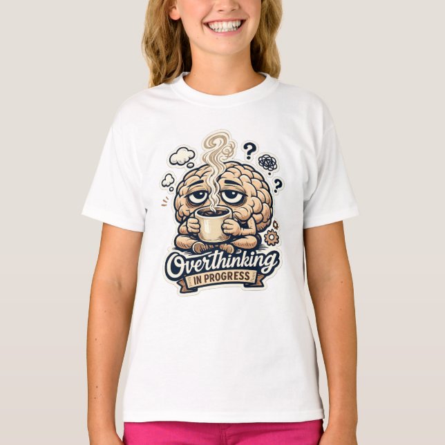 Rolig T-Shirt för Tänkande | Relaterbar (Framsida)
