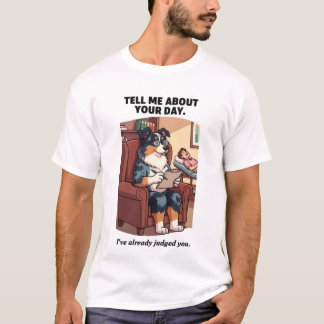 Rolig T-Shirt för Terapihund | Döma din Dag