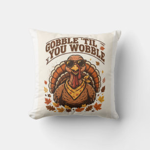 Rolig T-shirt för Thanksgiving - Gluda Tills Du Va Kudde