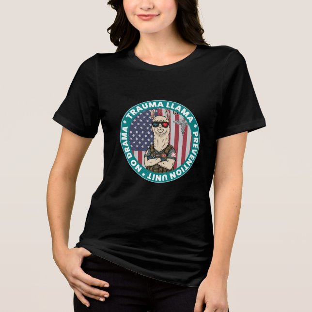 Rolig T-Shirt för Traumatlama-Förebyggande Enhet i (Framsida)