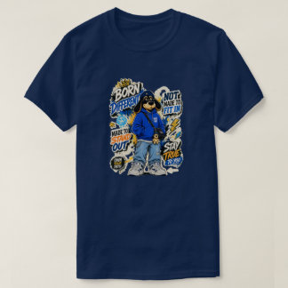 Rolig T-shirt för utmattade vuxna - Född trött
