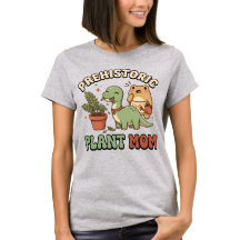 Rolig T-Shirt för Växtmamma med Dinosaurie som Äte