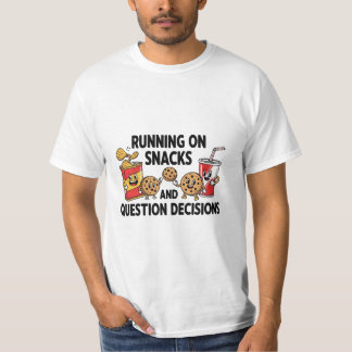 Rolig T-shirt-illustration med citat för snack äls T Shirt