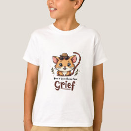 Rolig T-shirt inspirerad av gnagare för barn