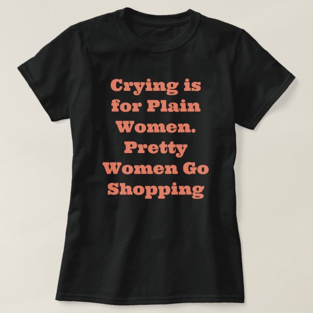 Rolig T-Shirt med Citat (Design framsida)