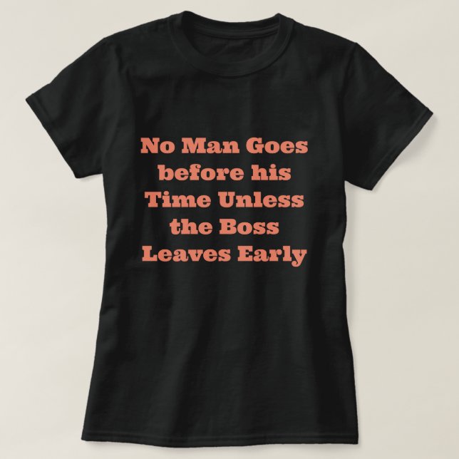Rolig T-Shirt med Citat (Design framsida)